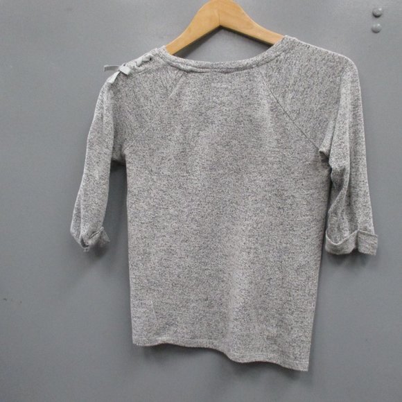 Cat & Jack Girl's Sweater Size M (7/8) Gray Rayon Blend Crew Neck Sweater Top - Picture 7 of 9